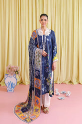 AMMAR KHAN LAWN PRET’26 | LACY BLUES
