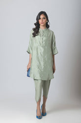 AYESHA SOMAYA LUXURY PRET’24 | OLIVE GREEN