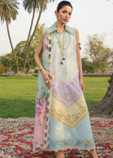 SAIRA SHAKIRA BLOOM UNSTITCHED LAWN’26 | AVA 1A