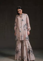 AMMARA KHAN GLITZ’24 | FLORAL PRINT GHARARA SET