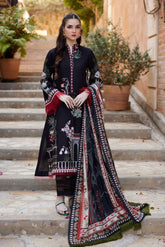 NIDA AZWER LUXURY LAWN’24 | MIDNIGHT MOONLIGHT