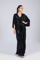 AYESHA SOMAYA KAFTAN | NAVY BLUE