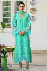 ANSAB JAHANGIR LUXE SILK PRET | AQUA SERENADE