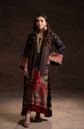 AMMARA KHAN | MULTI TASSEL BLACK KAFTAN