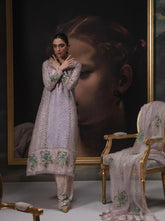 MUSE LUXE | PEACH BLUSH EMBELLISHED ORGANZA SET