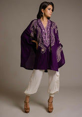 AYESHA FAROOK CASUAL PRET’24 | MIDI PONCHO