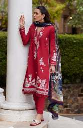 NIDA AZWER LUXURY LAWN’24 | SCARLET STARLET