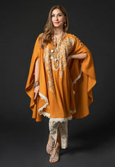 AYESHA FAROOK CASUAL PRET’24 | MUSTARD SLIT SHOULDER TUNIC