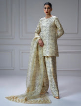 MUSE LUXE | LAMB’S WOOL BLOCK PRINTED & EMBELLISHED SET