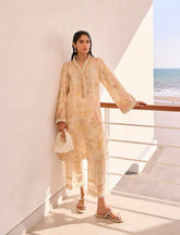 DHANAK PRINTED PRET’24 | MUSTARD SET