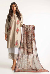 GUL AHMED CASUAL PRET | EMBROIDERED SET ST-09