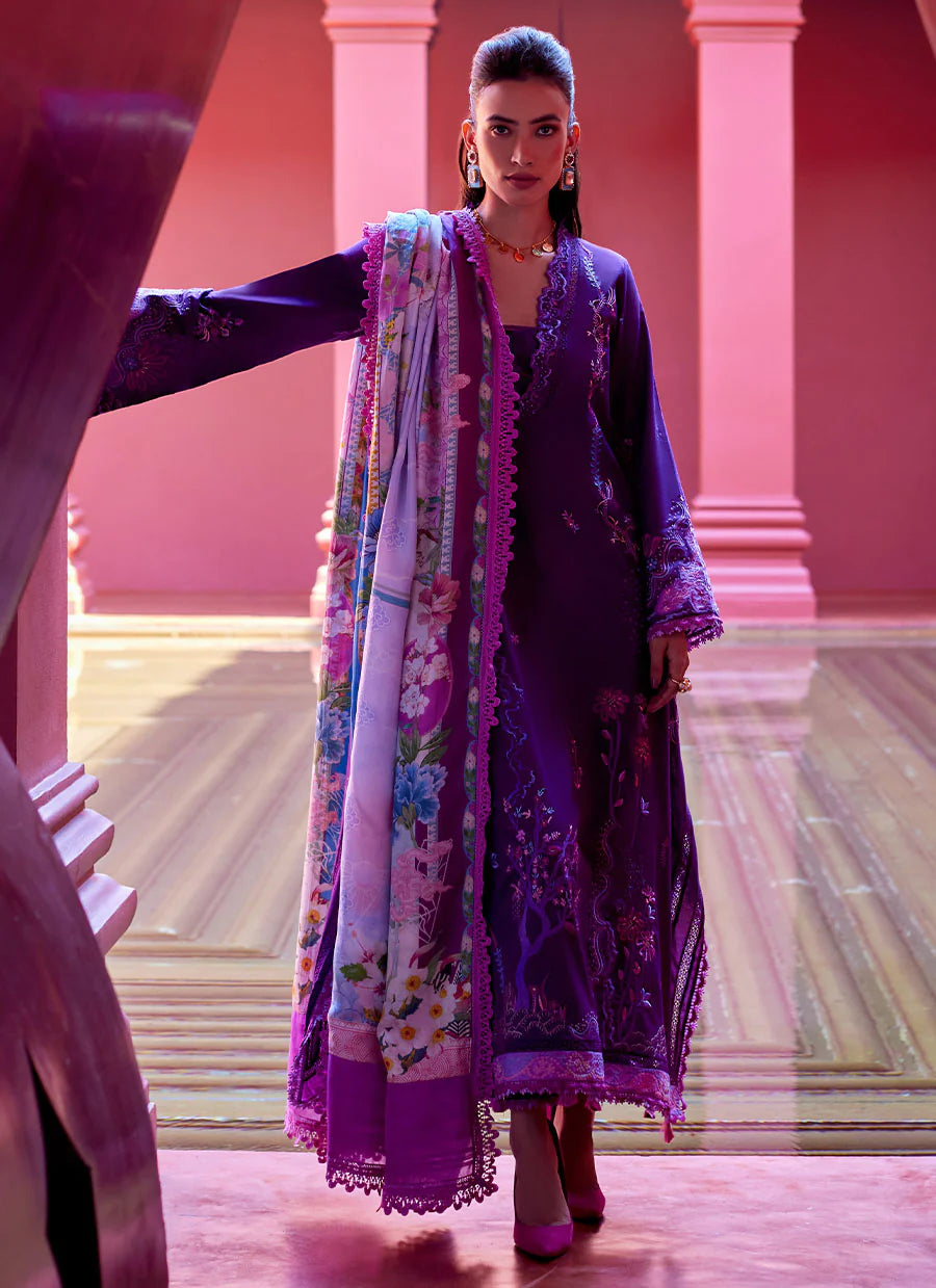 farah talib aziz purple dress Yuri Purple with Modern Styling