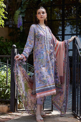 NIDA AZWER LUXURY LAWN’24 | LAVENDER DREAM