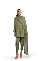 AYESHA SOMAYA RTW'26 | FOREST GREEN