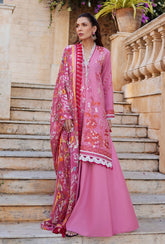 NIDA AZWER LUXURY LAWN’24 | PINK PARADISE
