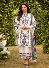SIRAA SADAF FAWAD KHAN LAWN UNSTITCHED’24 | SUZANI (B)