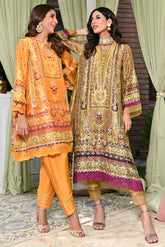 ANSAB JAHANGIR LUXE SILK PRET | SAFFRON