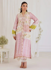 FARAH TALIB AZIZ LUXE SILK PRET’24 | LUCIA PATCHWORK JACKET AND SLIP