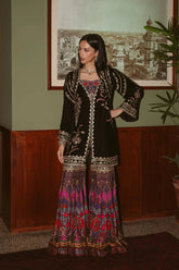 AMMARA KHAN ‘THE OVERTURE’26 | AK PRINT & VELVET GHARARA SET