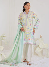 FARAH TALIB AZIZ LUXE SILK PRET’24 | PAZ AQUA SHIRT AND DUPATTA