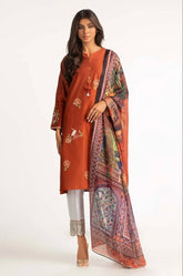 GUL AHMED CASUAL PRET | EMBROIDERED SET ST-08