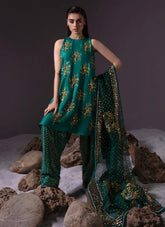 MUSE LUXE | EMERALD GREEN EMBELLISHED SET