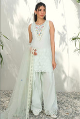 FARIDA HASAN SUMMER HIGH’24 | MINT FLORALS WITH PANTS