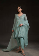 AMMARA KHAN GLITZ VOL 2 | SHORT PEPLUM KALIDAR SET