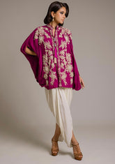 AYESHA FAROOK CASUAL PRET’24 | COLLARED PONCHO