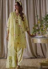 Farida Hasan | Lemon Cherry Shirt with Shalwar