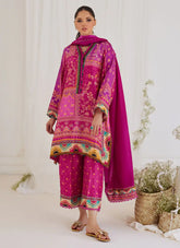 FARAH TALIB AZIZ LUXE SILK PRET’24 | LUZ MAGENTA SHIRT AND DUPATTA