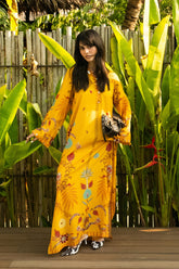 SANA SAFINAZ RAW SILK PRINTED KAFTAN | SS26STP742