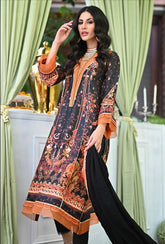 ANSAB JAHANGIR LUXE SILK PRET | EBONY