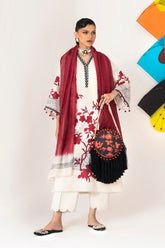 SANA SAFINAZ UNSTITCHED MAHAY LAWN’26 | H261-001B-3DG