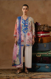 SANA SAFINAZ UNSTITCHED MUZLIN LAWN’26 | M261-013B-CU