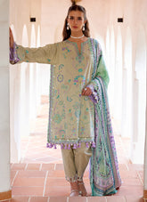 FARAH TALIB AZIZ LUXURY LAWN UNSTITCHED’26 | VALERIA OLIVE