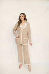 HASSAL AUTUMN WINTER RTW’24 | LAYLA BEIGE & WHITE KNIT SET