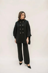 HASSAL AUTUMN WINTER RTW’24 | SABIHA BLACK TEXTURED SET