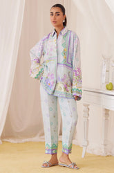 FARAH TALIB AZIZ ‘LEA FALL’24 | SKY BLUE MATCHING SET