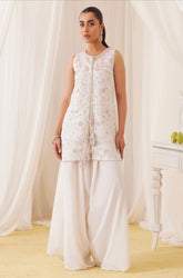 FARAH TALIB AZIZ ‘LEA FALL’24 | ZANA PEARL WHITE SET