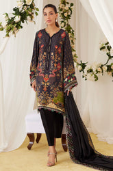 FARAH TALIB AZIZ ‘LEA FALL’24 | MAALA PRINTED SILK SET