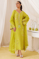 FARAH TALIB AZIZ ‘LEA FALL’24 | MARIJA KIWI GREEN EMBRODIERED SET