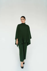 SHOP MIMOSO | GREEN PONCHO SET