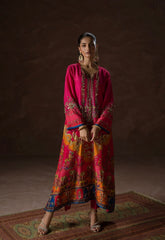 AMMARA KHAN AK PRINTS’24 | HOT PINK PARTY KAFTAN SET