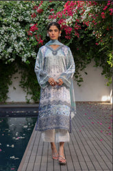 DHANAK SILK PRET’24 | SKY BLUE HAND EMBELLISHED SET