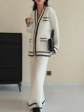 HASSAL AUTUMN WINTER’24 | RIO WHITE ZIG ZAG THREE PC SET