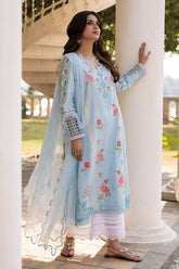 FARIDA HASAN SUNLIT FLORAL EID EDIT’25 | BLUE ROSE WITH DUPATTA