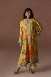 AMMARA KHAN ‘FLO LUXURY FESTIVE COLLECTION’25 | MANGO SLUSH SET