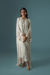AMMARA KHAN ‘FLO LUXURY FESTIVE COLLECTION’25 | LACY PRINCESS KAFTAN SET