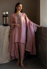 HINA MOHAMED LUXURY EDIT’25 | AZURA SET IN TEA PINK